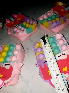 Pop-It Unicorn Coin Purse pake of 4 combo