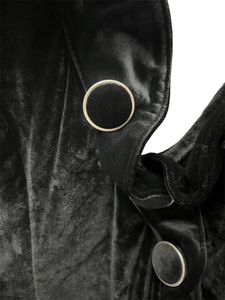 Velvet Ruffle Detail Dress