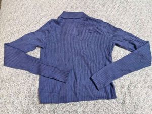 Ribbed Calvin Klein Polo Top