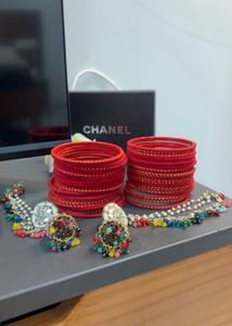 Set of Red Bangles