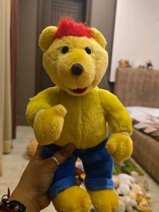 Vintage Yellow Bear Plush Toy