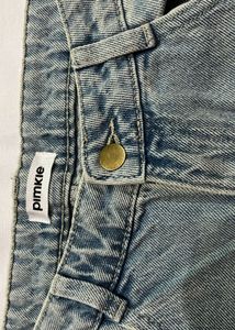 pinkie Light Wash Wide Leg Jeans size 28
