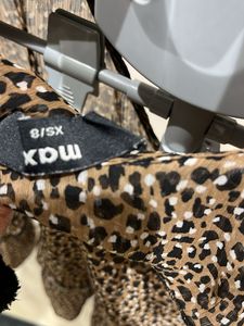 Animal Print Wrap Top