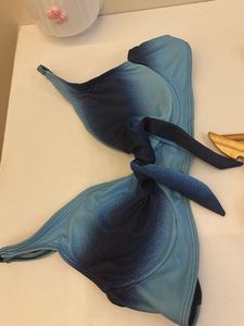 Blue Ombre Bikini Top