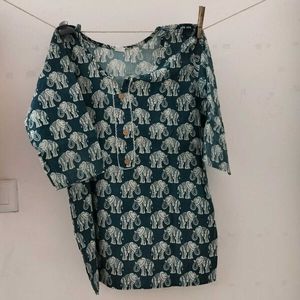 Boho Elephant jaipuri print ethnic kurti