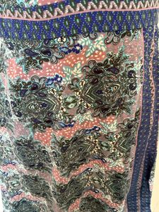 Boho Print Wrap Dress