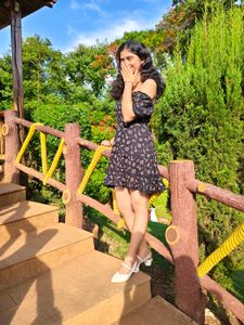 Chic Floral Off-Shoulder Mini Dress