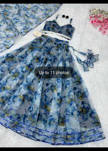 Stunning Floral Print Lehenga Choli Set