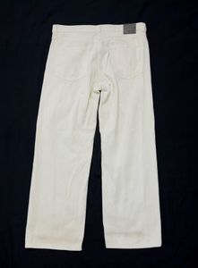 White Wide Leg Baggy Denim Jeans