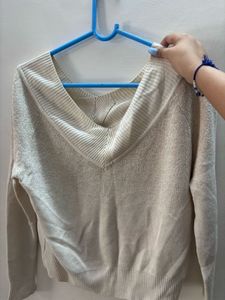 Cozy V-Neck Knit Sweater