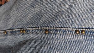 Light Wash Flared Jeans with Studs