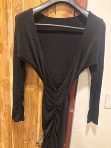 Chic Long Sleeve Ruched Dress