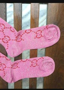 🎀 Pink Patterned Socks for Pookie