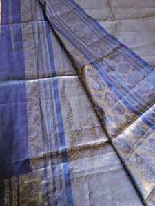 New Royal Blue Banarsi Silk Saree