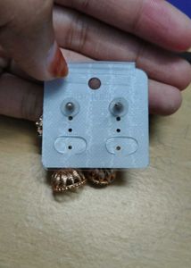Fashion Jewelry Rose Gold Jhumka Earrings