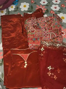 Beautiful Red Kurta Set with Dupatta