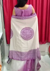 Stunning Lavender Cancan Indo western set 💜