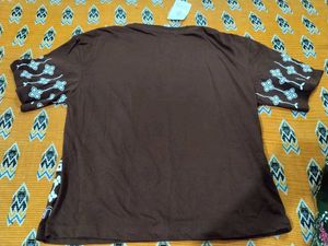 Stylish Brown Printed T-Shirt