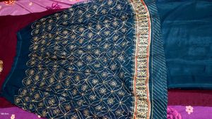 Elegant Teal Embroidered Lehenga Set