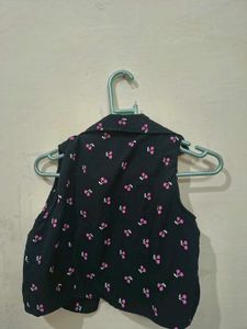 Black Cherry Print Vest Top