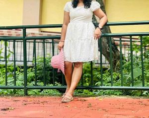 Chic Eyelet Mini Dress