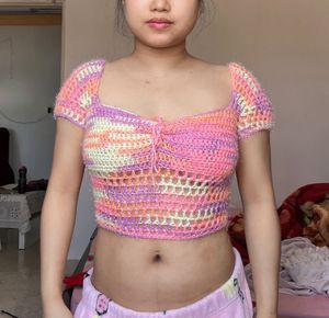 Handmade Crochet Crop Top totally new