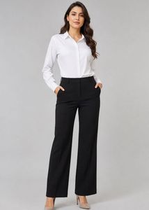 Stylish Black Wide-Leg Pants