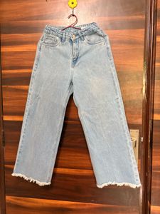 Light Wash Wide Leg Jeans