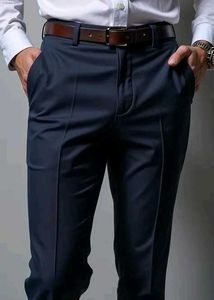 blue colour formal pant man