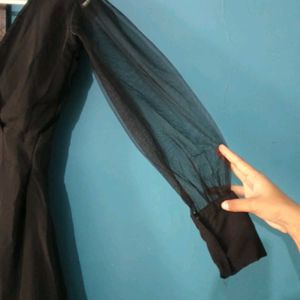 Elegant Black Midi Dress