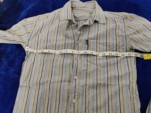 Striped Long Sleeve Button-Up Shirt