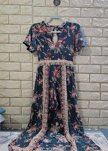 Bohemian Floral Romper front short pants