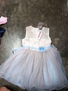 Brandsky Blue Colour New Frock For  Girls With Age