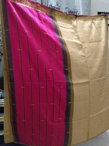Elegant Pink &amp; Gold Saree