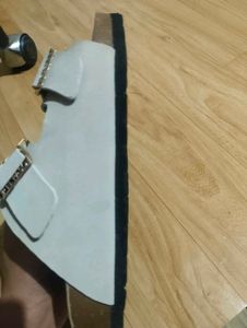 El Paso White Buckle Sandals For women