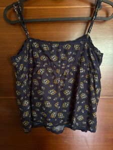 Navy Floral Cami Top