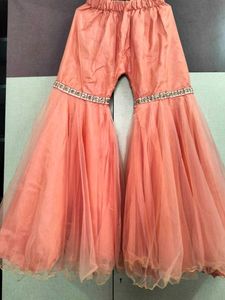 Elegant Peach Embroidered Kurti