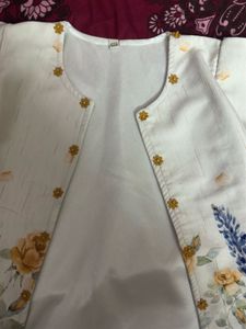 Yellow Embroidered Baby Girl Dress