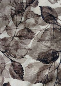 Leaf Print Cold Shoulder Top