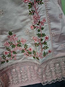 Embroidered Pink Kurta Set with Dupatta
