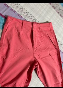 Forever-21 Bootcut Coral Pink Pants