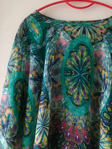 Bohemian Print Kaftan Top - free size