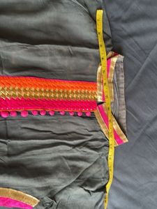 Pure Chiffon Embroidered long Kurta Length 44
