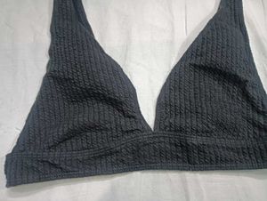 Textured💛 Triangle Bikini Top