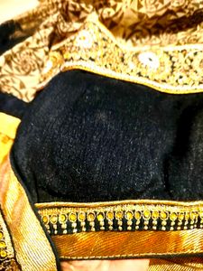Black And Gold Heavy Embroidered Anarkali