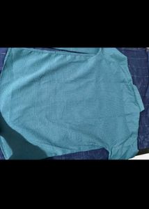 New Teal Textured Button Shirt