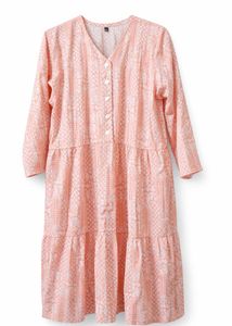 Pretty Peach Tiered Kurta