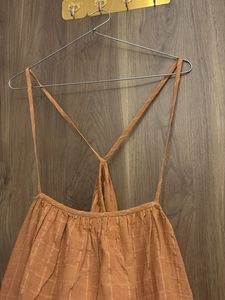 Orange Textured Sundress