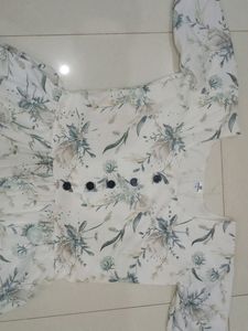 A Full White Long Gown