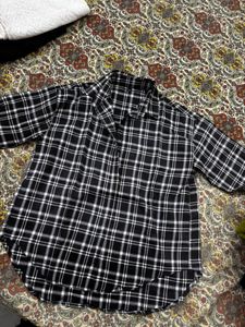 Black & White Checkered Shirt | XXL